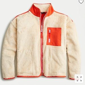 J Crew Sherpa Zip Jacket